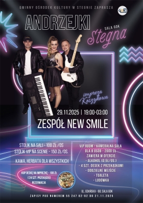 Andrzejki dyskoteka Stegna Rybina